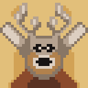 Forest Deer Sprite pixel art